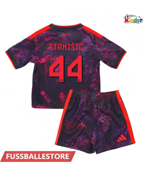 Günstige Bayern Munich Josip Stanisic #44 3rd trikot Kinder 2026-27 Kurzarm (+ Kurze Hosen)
